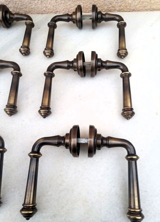 Manilla de puerta vintage bronce