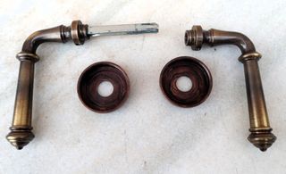 Manilla de puerta vintage bronce