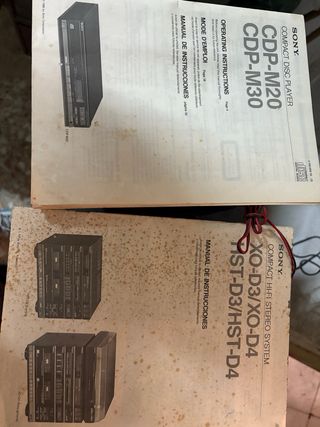 Equipo Sonido Sony CD y Cassette