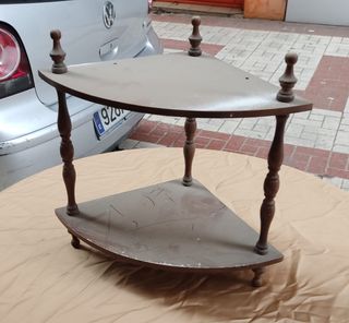 Estantería Esquinera Madera Marrón