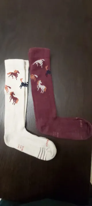Calcetines hipica con caballos