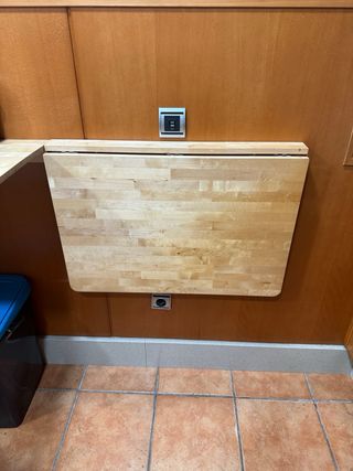 Mesa abatible madera natural