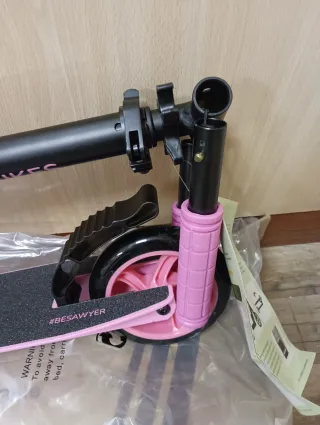 Patinete Plegable y Ajustable Rosa