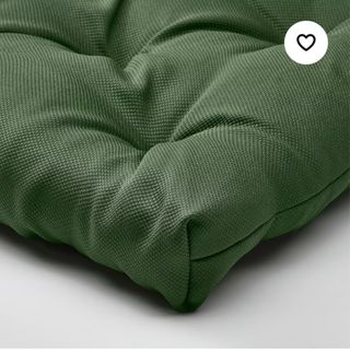 Cuscino per sedia da esterno verde NUOVO, nella sua borsa originale