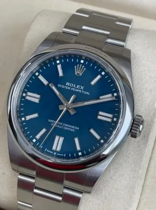 Reloj Rolex Oyster Perpetual 41mm Azul