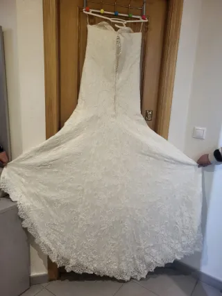 Vestido de Novia Encaje y Pedrería