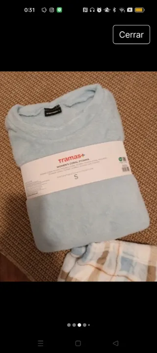 Pijama cuadros polar