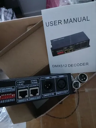 Controlador DMX512 LED RGBW 4CH