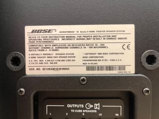 Equipo de sonido (Bose, KEF y Denon)