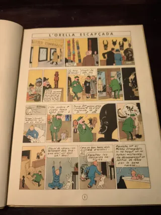 Tintín, L'orella escapçada. Primera edició 1965