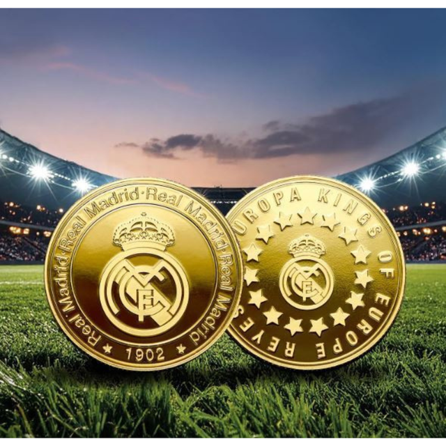 Lote 6 Monedas Coleccionables Real Madrid