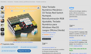 Teclado Numérico Mecánico RGB (Nuevo sin abrir)