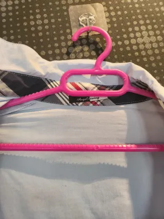 Camisa elegante mujer azul y multicolor