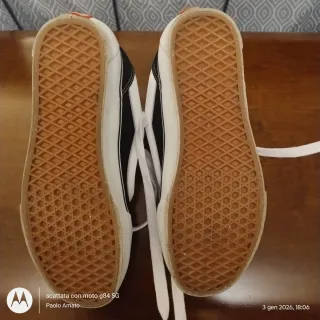 Scarpe Vans Knu Skool Nere e Bianche