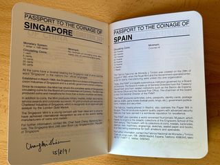 Colección de monedas. World Mints Showcase 1991