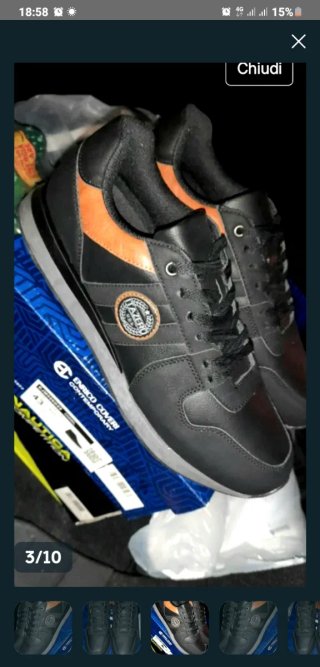 Sneakers Pelle Italzero N45 Nero/Marrone