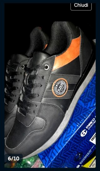Sneakers Pelle Italzero N45 Nero/Marrone