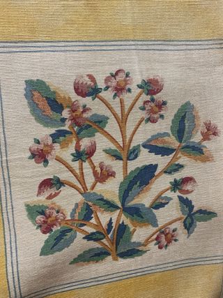 Cojines de Silla con Flores y Frutas