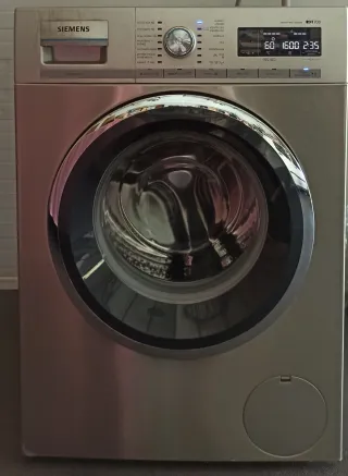 Lavadora Siemens iQ700 Inox 1600 rpm cocina casi r