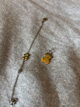 Collar Tous Oso Multicolor Plata