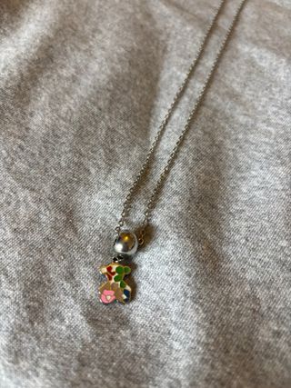 Collar Tous Oso Multicolor Plata