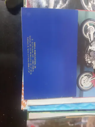 Flyer antigo Shell Advance Motorcycle Oils