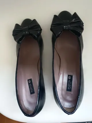 Zapatos de Piel Argenta Mujer Negros