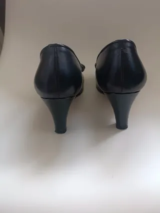 Zapatos de Piel Argenta Mujer Negros