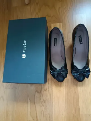 Zapatos de Piel Argenta Mujer Negros