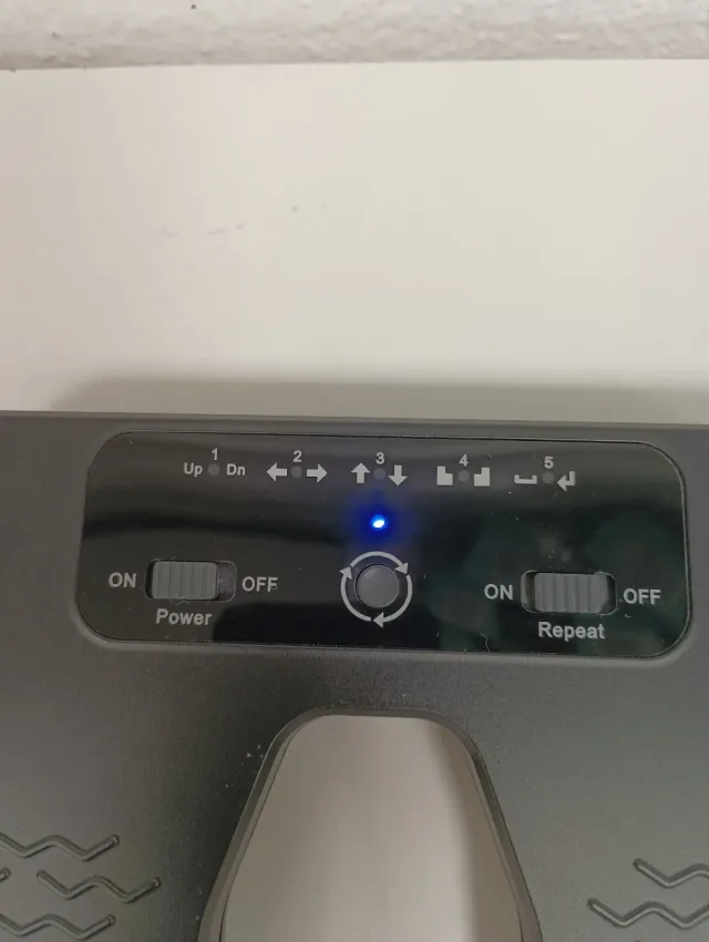 Pedal pie inalámbrico girador de espectro