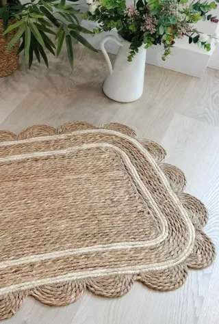 Alfombra Fibra Natural Estilo Boho-Nórdico