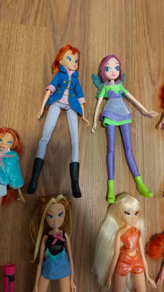 Lote 9 Muñecas Winx Club