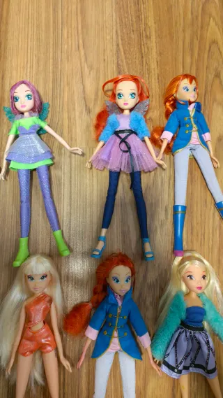 Lote 9 Muñecas Winx Club