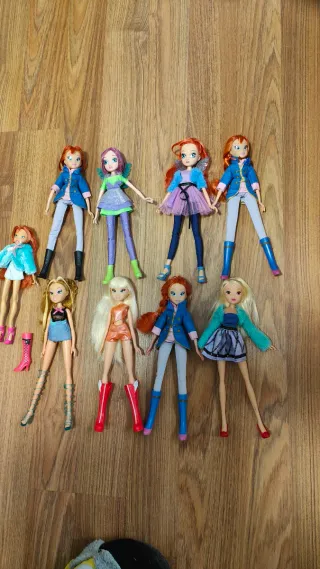 Lote 9 Muñecas Winx Club