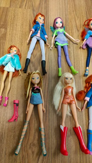 Lote 9 Muñecas Winx Club