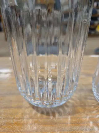 Set 12 Vasos Cristal Grandes y Pequeños