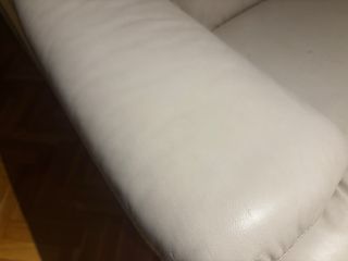 Sofá 2 plazas polipiel crema 200cm