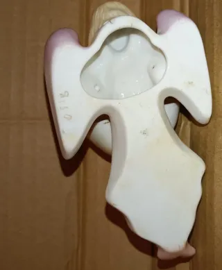 Pila Benditera Ángel Porcelana Rosa