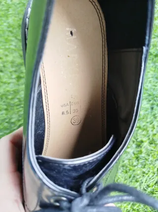 Zapatos charol negros plataforma