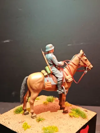 Maqueta Soldado División Azul a Caballo