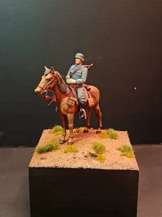 Maqueta Soldado División Azul a Caballo