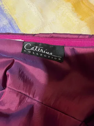 Vestido de fiesta morado -fucsia vino