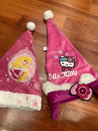 Gorros de Navidad Hello Kitty y Princesa Disney