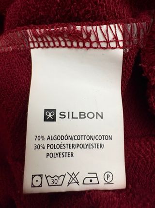 Sudadera Silbon burdeos