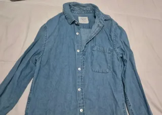 Camisa Vaquera Azul Claro Casual