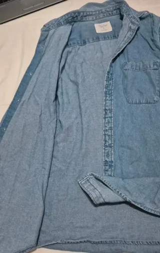 Camisa Vaquera Azul Claro Casual