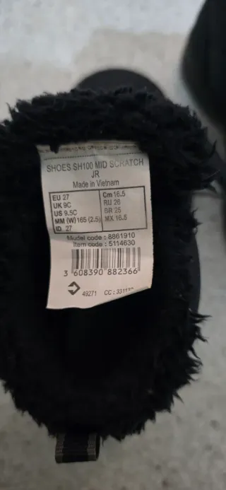 Botas de nieve Decathlon niño talla 35 y 29