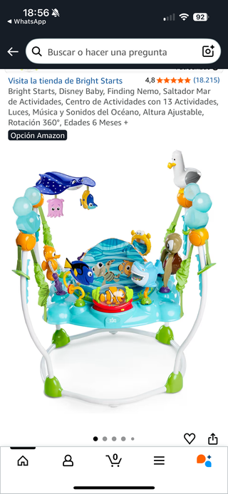 Centro de Actividades Bebé Disney Nemo