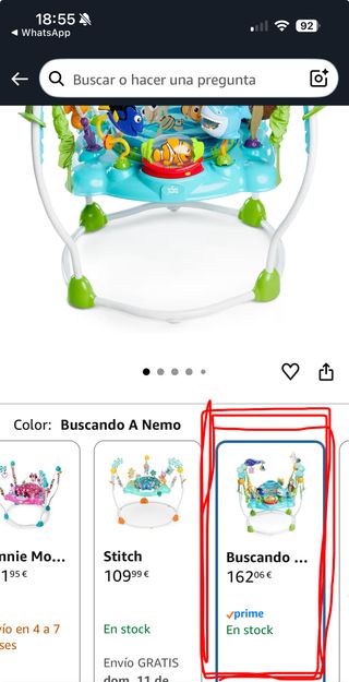 Centro de Actividades Bebé Disney Nemo