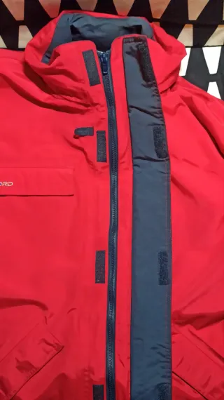 Parka impermeable Tribord roja